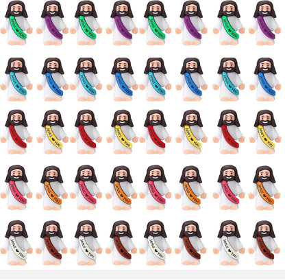 40Pcs Mini Jesus Figurines in Bulk Baby Jesus Figure Mini for Nativity Decor Religious Gifts